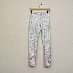 ONZIE High Rise Graphic Snakeskin Print Leggings in Athena